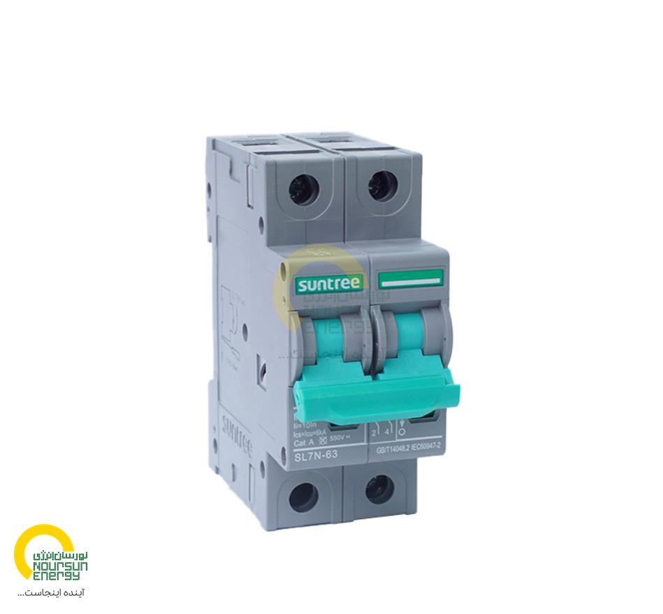 Suntree DC 600V Double-Pole 16A Miniature Circuit Breaker