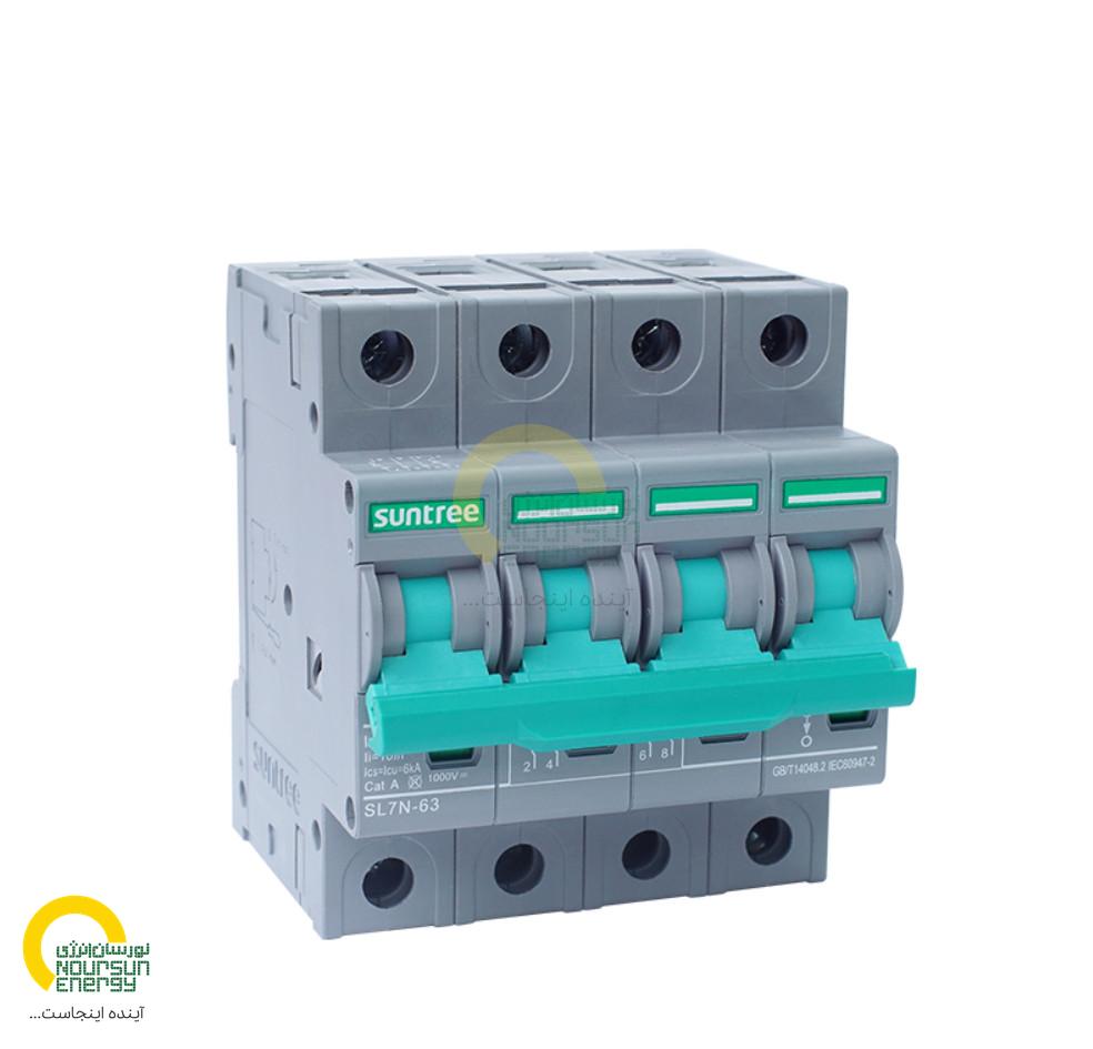 Suntree DC 1000V 4-Pole 16A Miniature Circuit Breaker