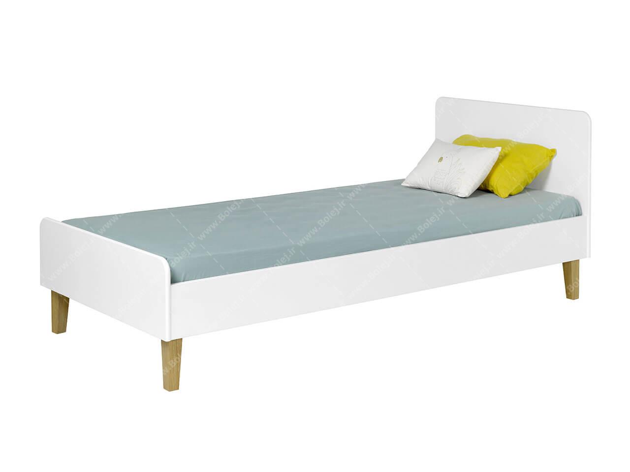 Girl's Single Bed Simple White Stylish BS926