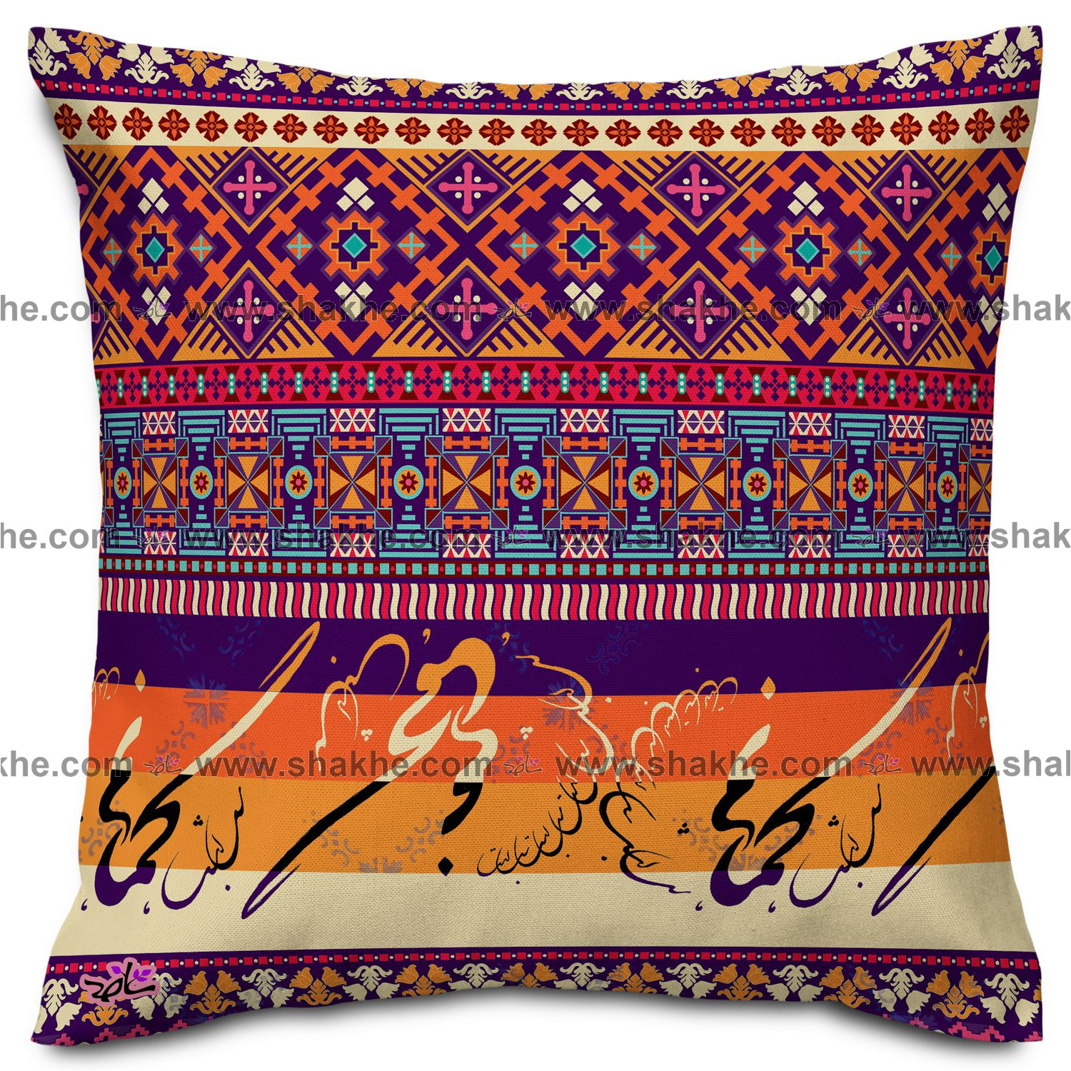 Schematic Line Cushion